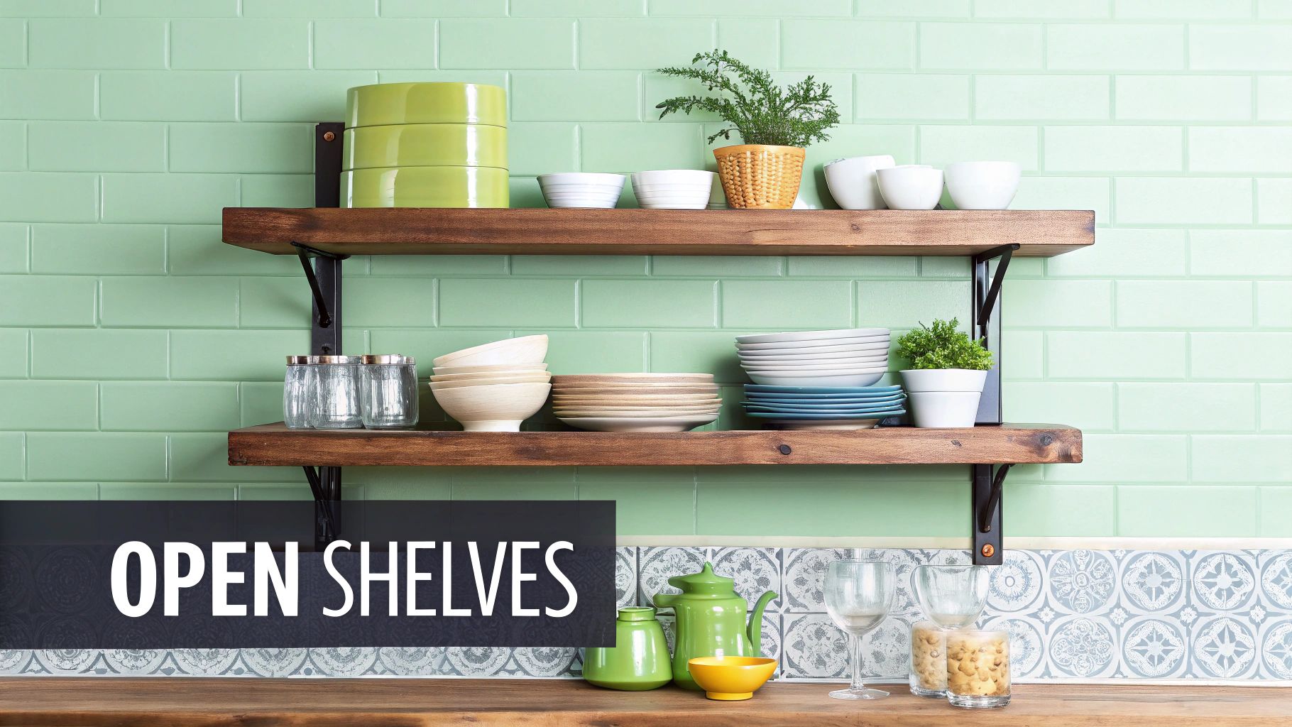 Open Shelving Installation