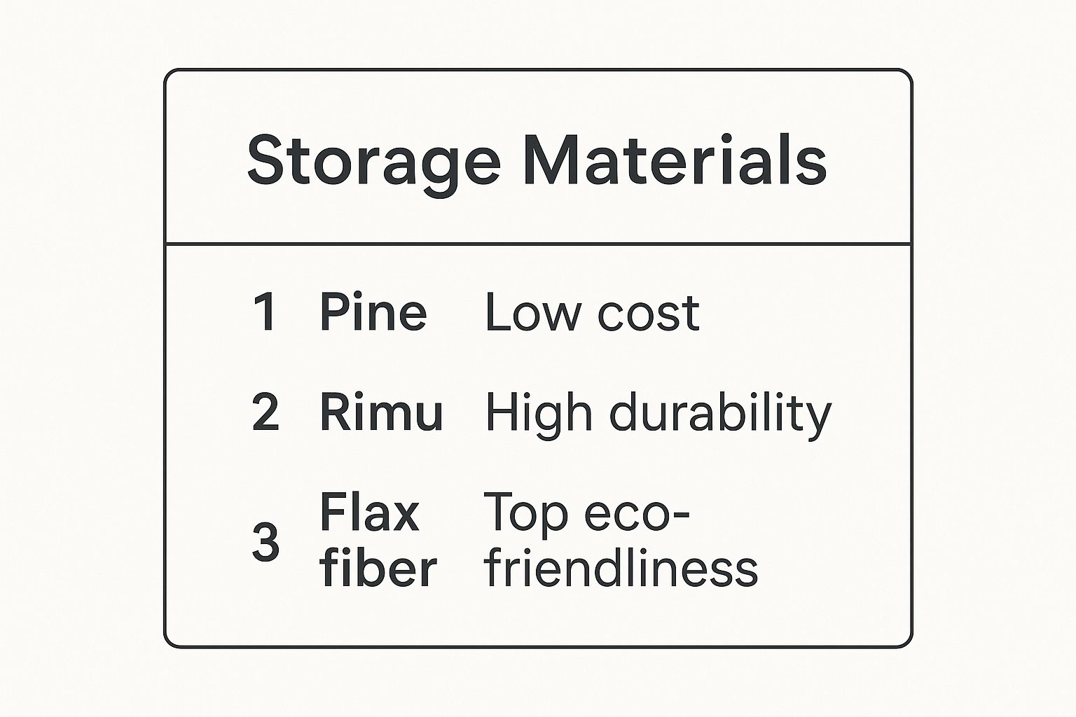 home design storage materials nz