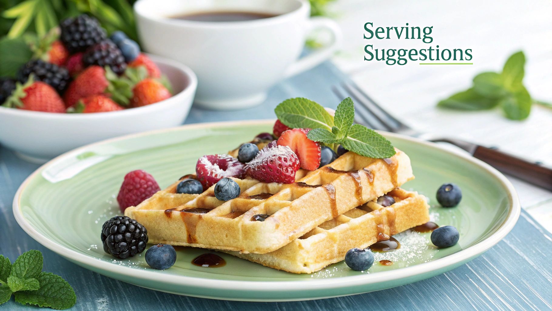 suggested waffle making servings