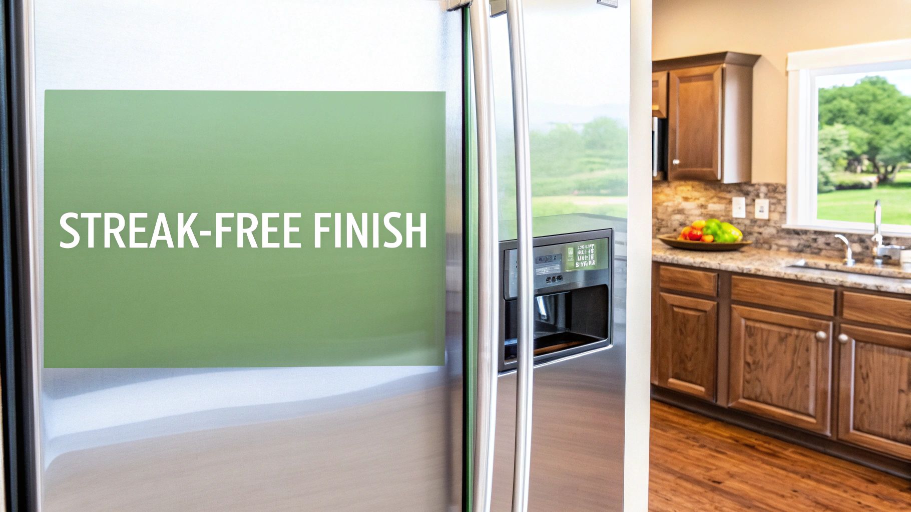 Maintaining a clean stainless steel fridge