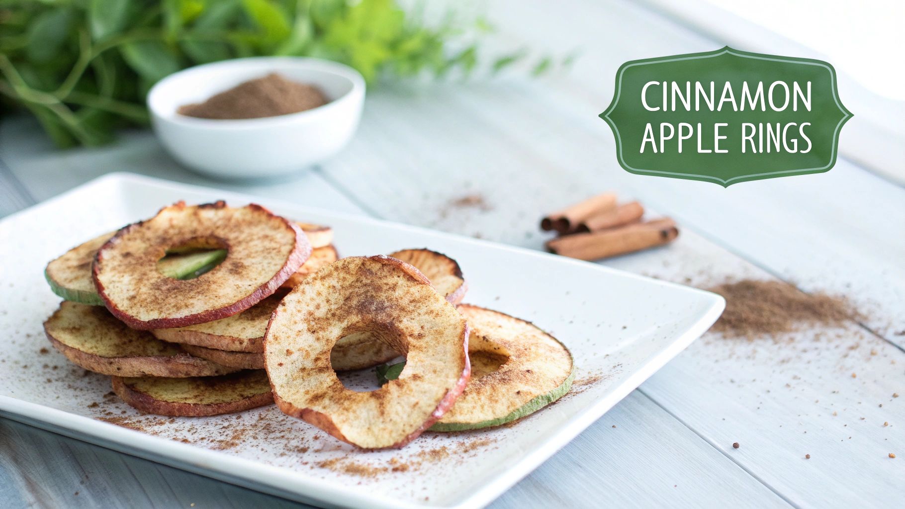 Apple Rings with Cinnamon