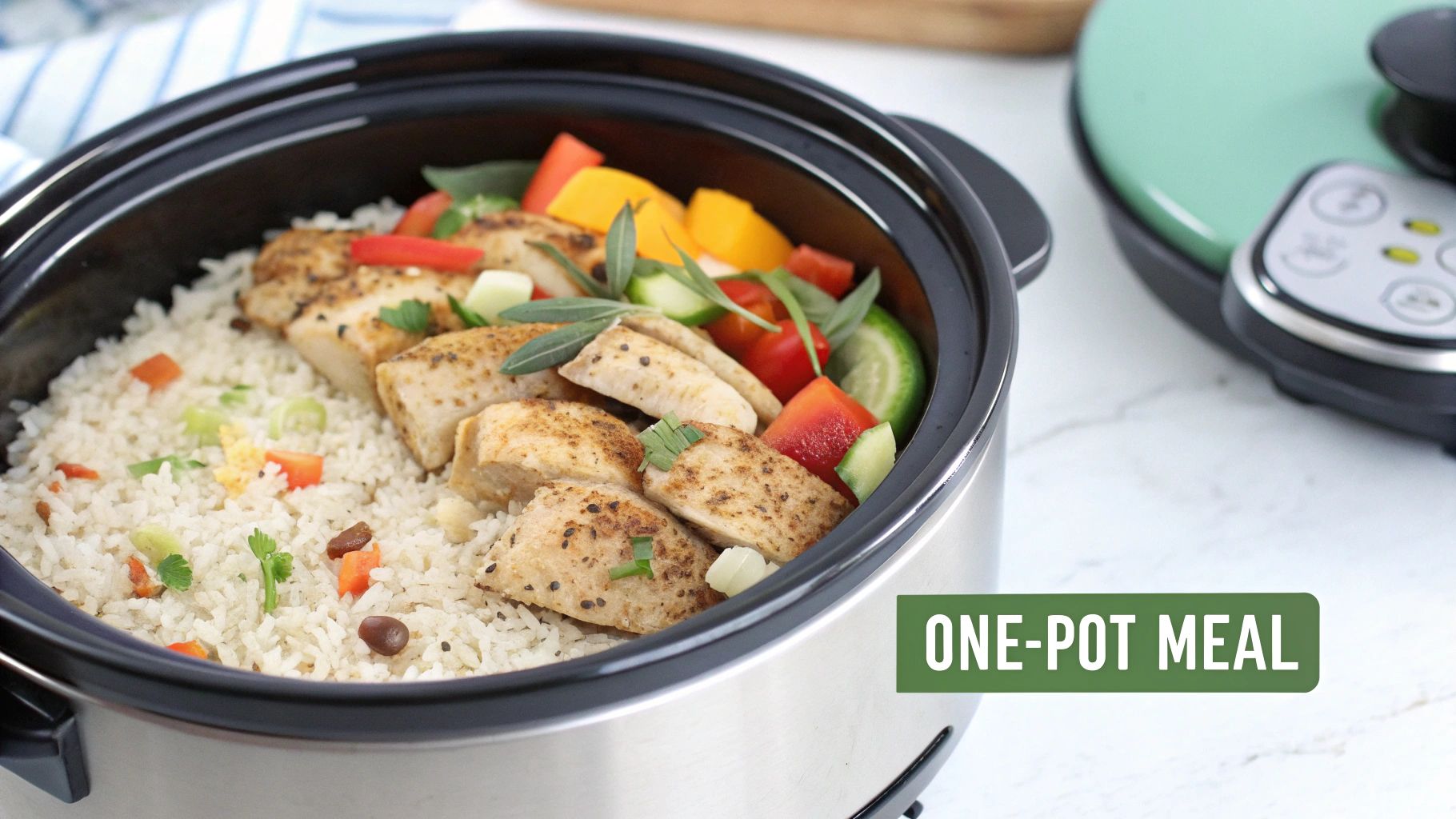 One-Pot Rice Cooker Chicken and Rice
