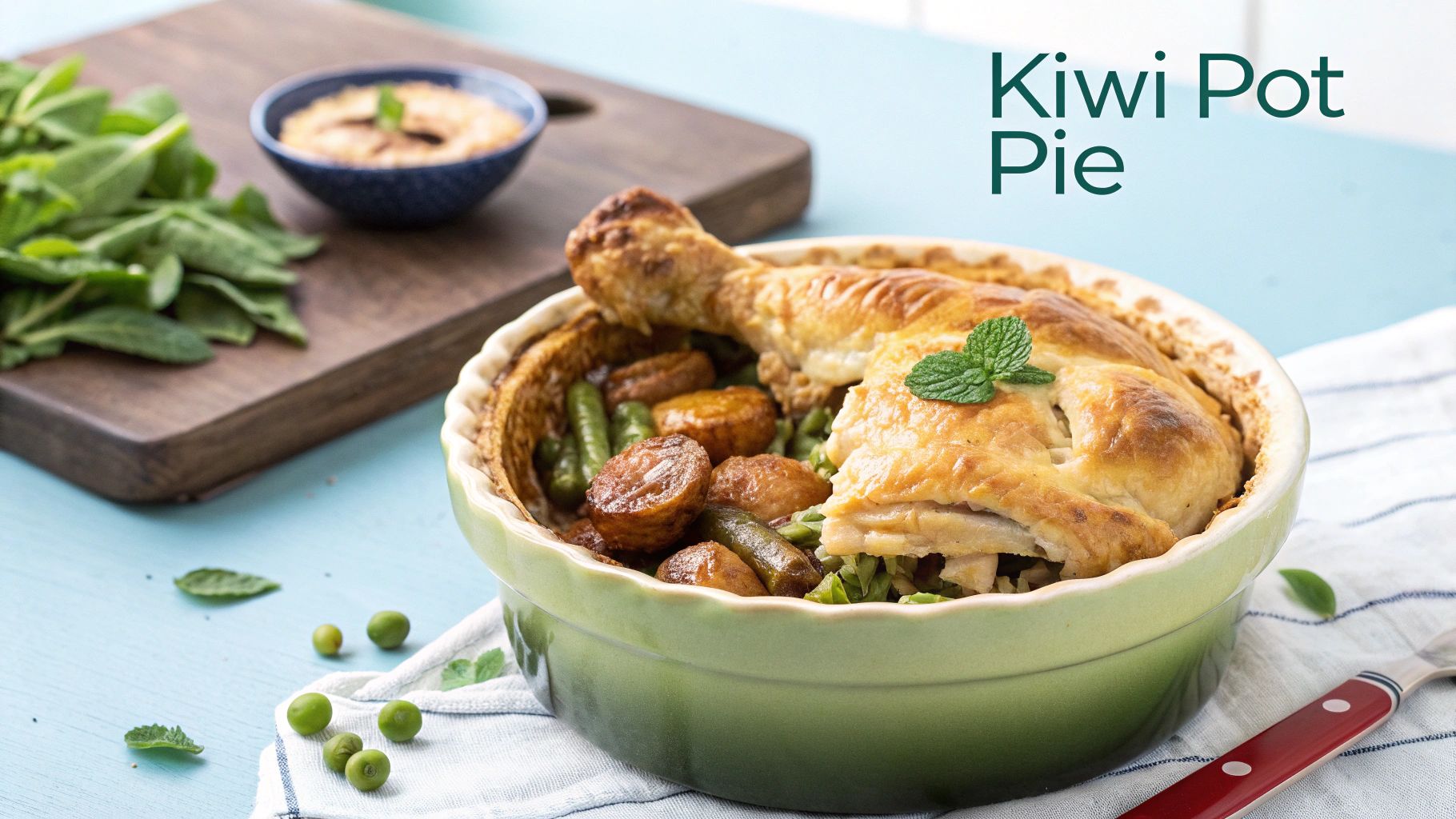 Chicken and Vegetable Pot Pie with Feijoa