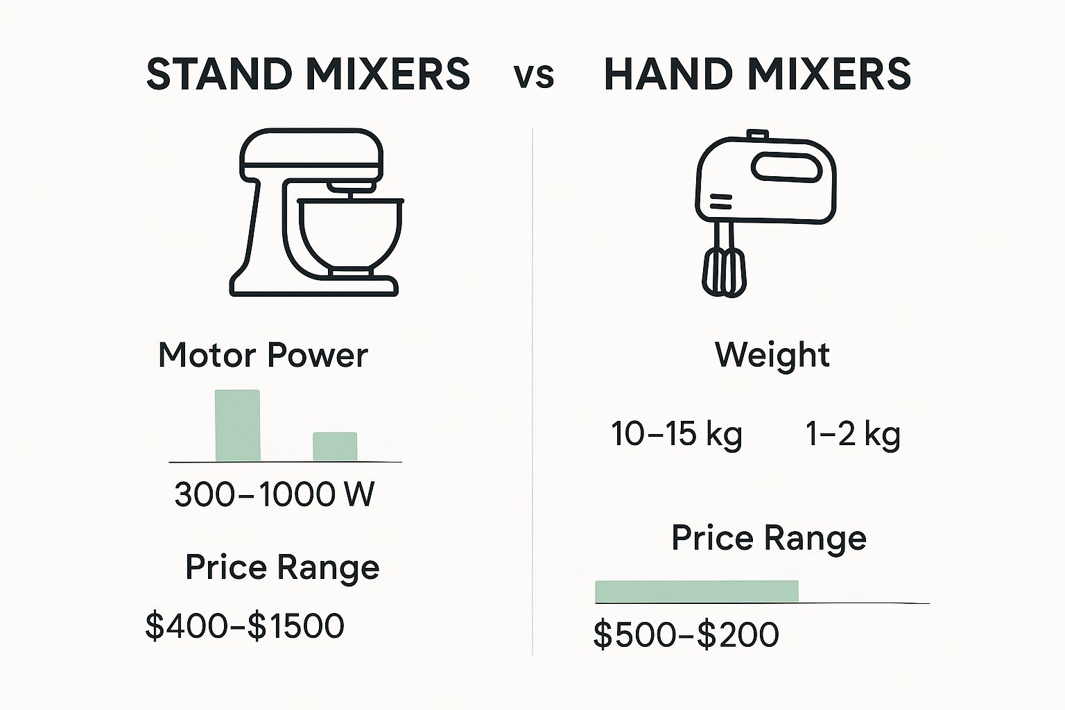 Infographic about cake mixer nz
