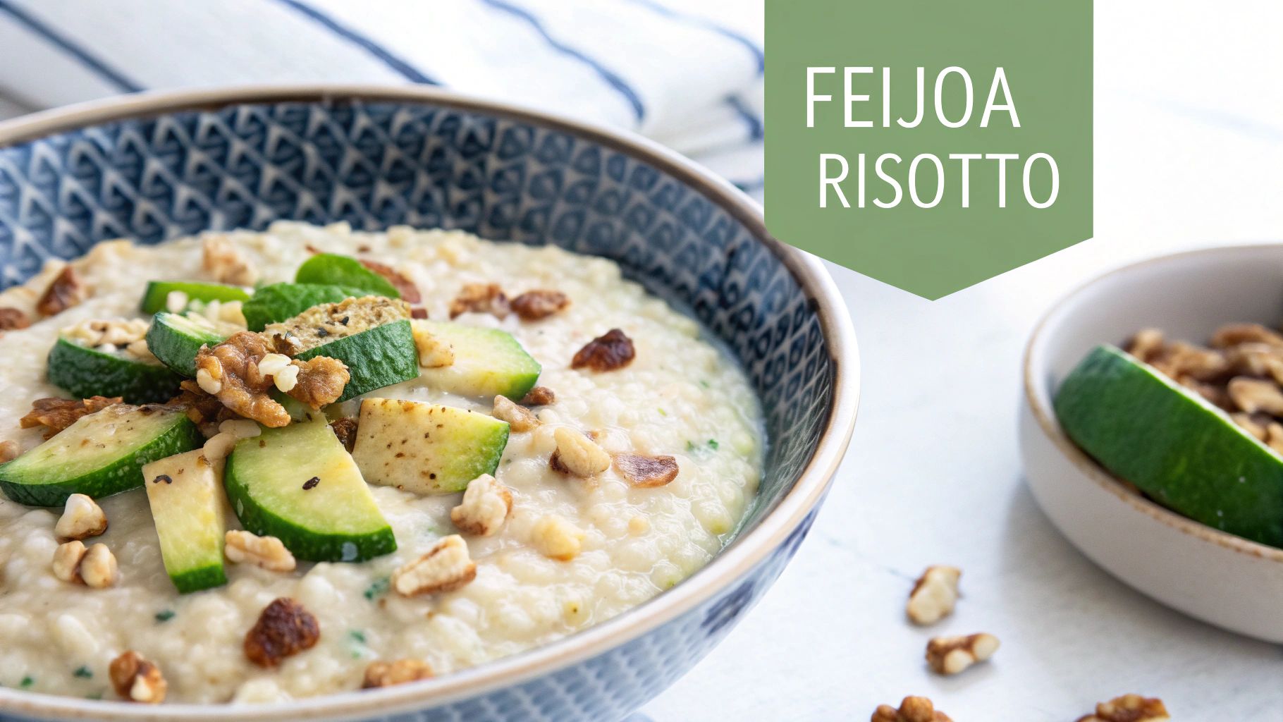 Feijoa and Walnut Risotto