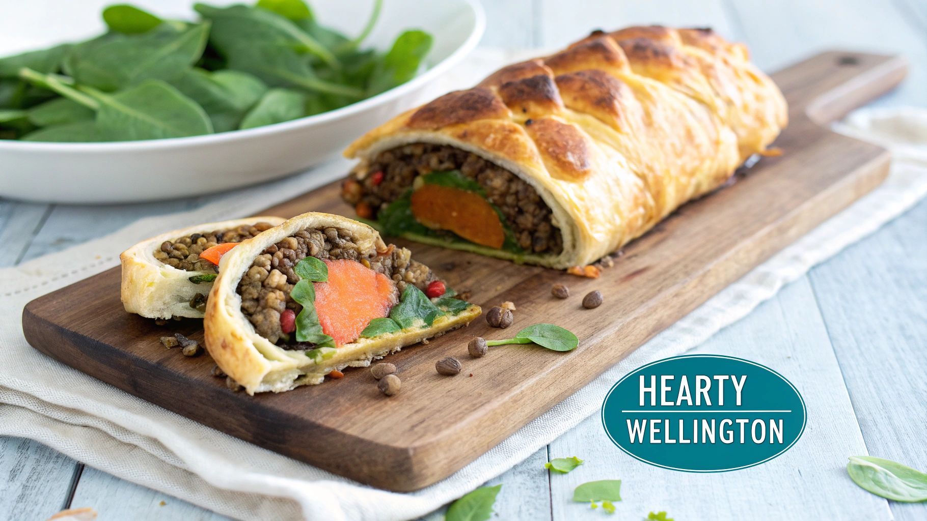 Kumara and Lentil Wellington