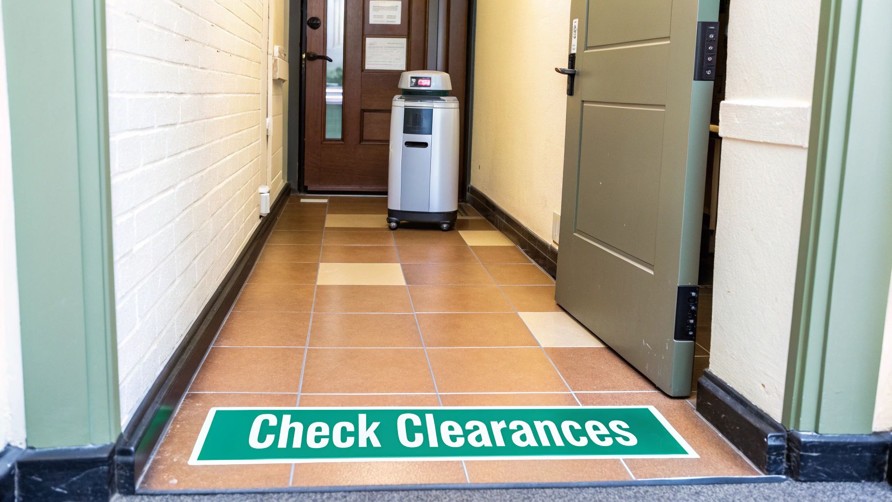 check clearances to ensure your furniture or new appliances can be placed in your desired room