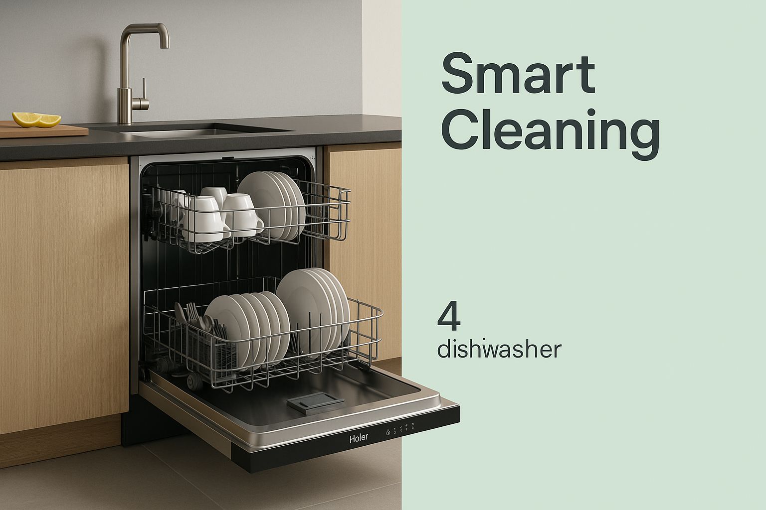 Haier dishwasher smart technology