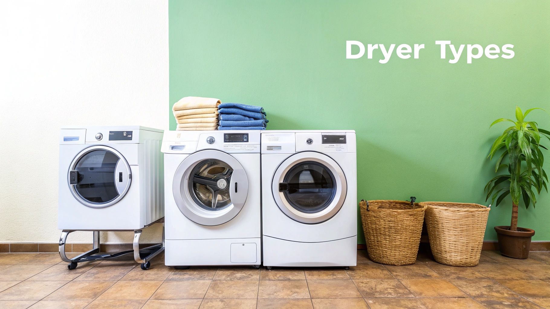 Three types of dryers