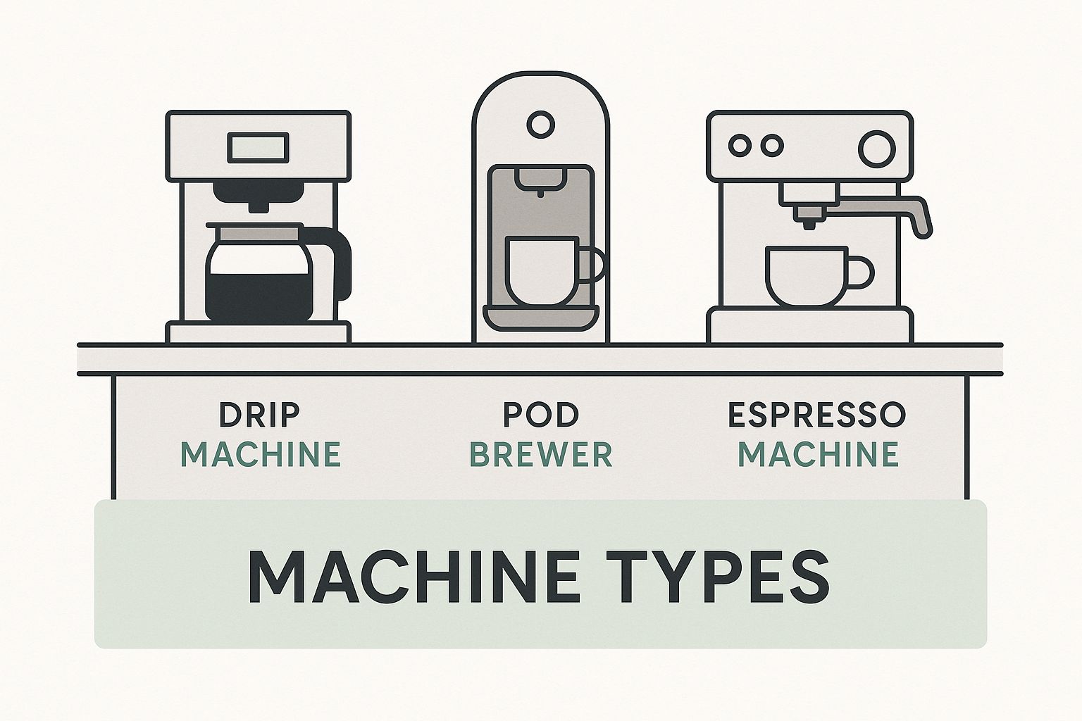 Infographic about coffee machine buying guide nz