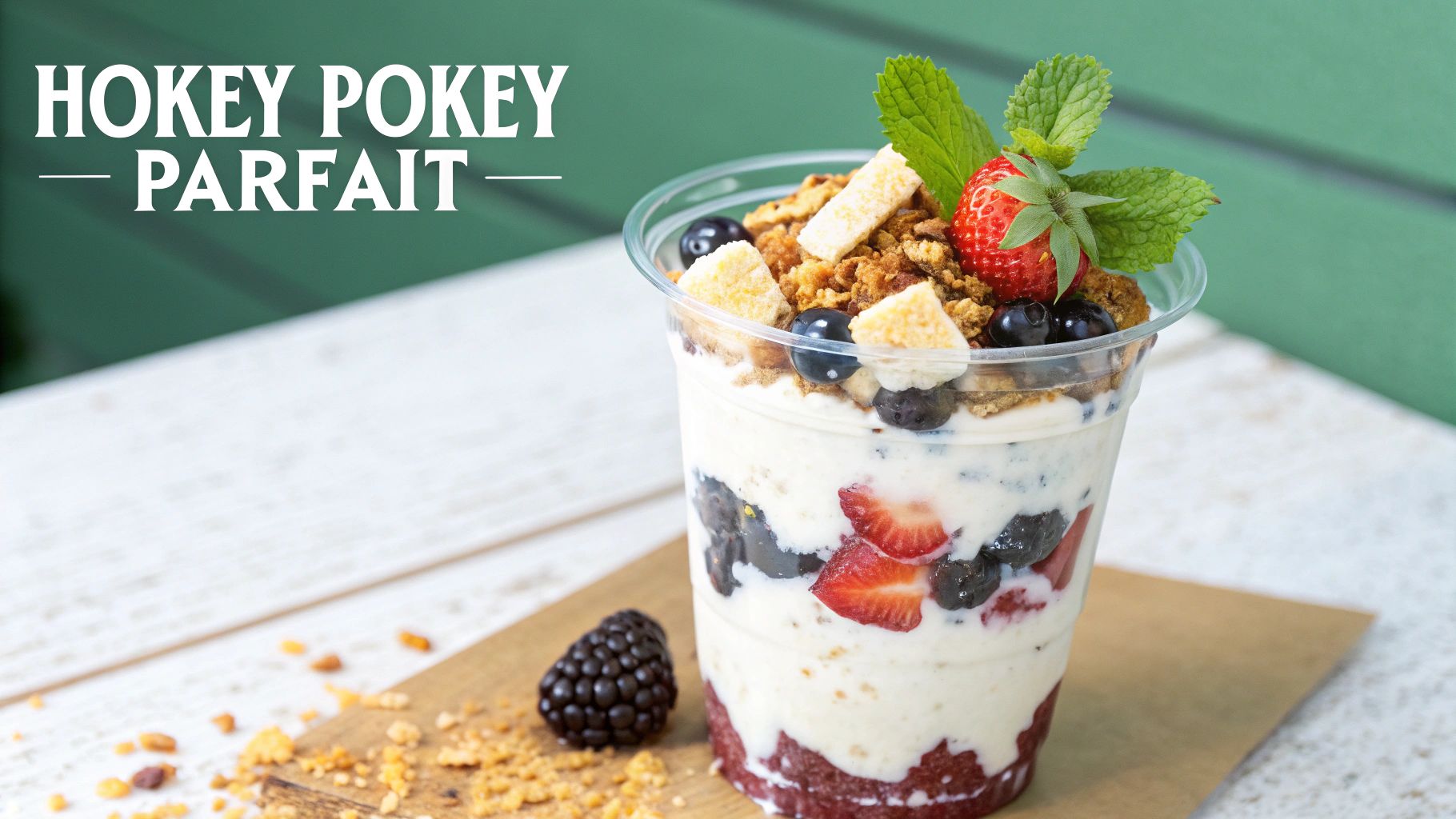 Hokey Pokey Yogurt Parfait Cups
