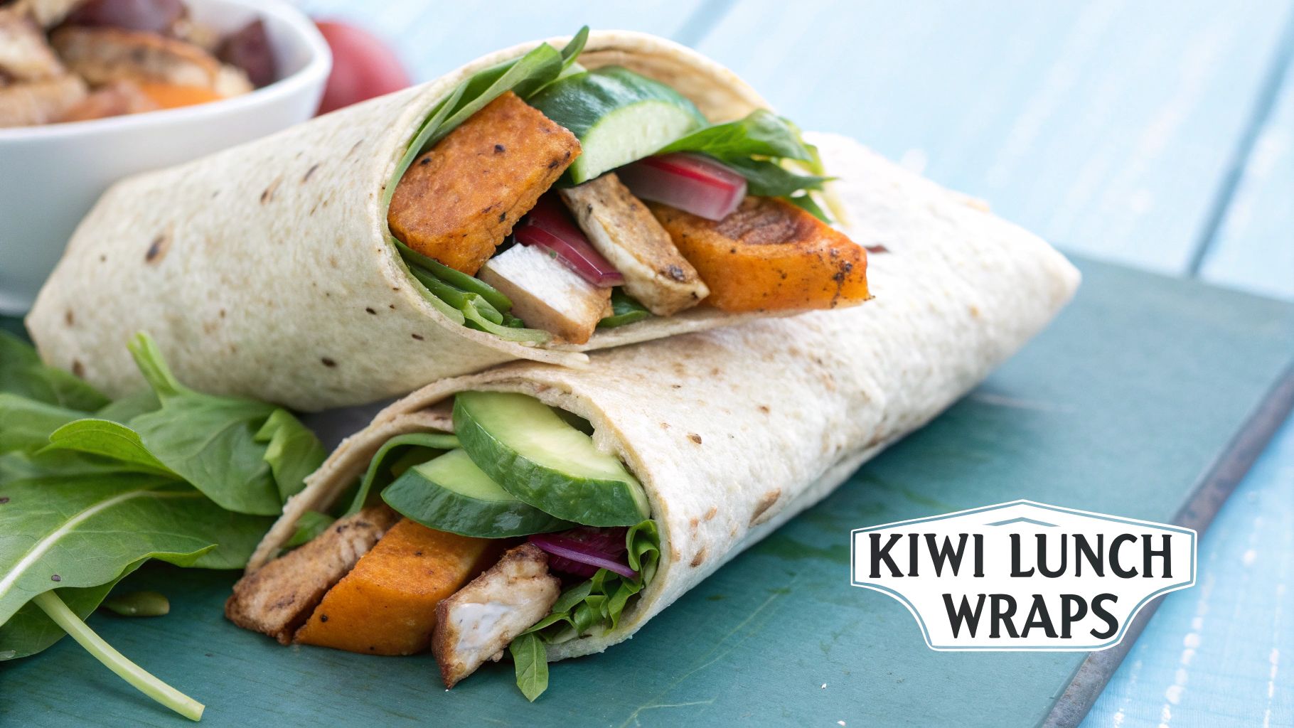 Kiwi Lunch Wraps with Kumara and Meat