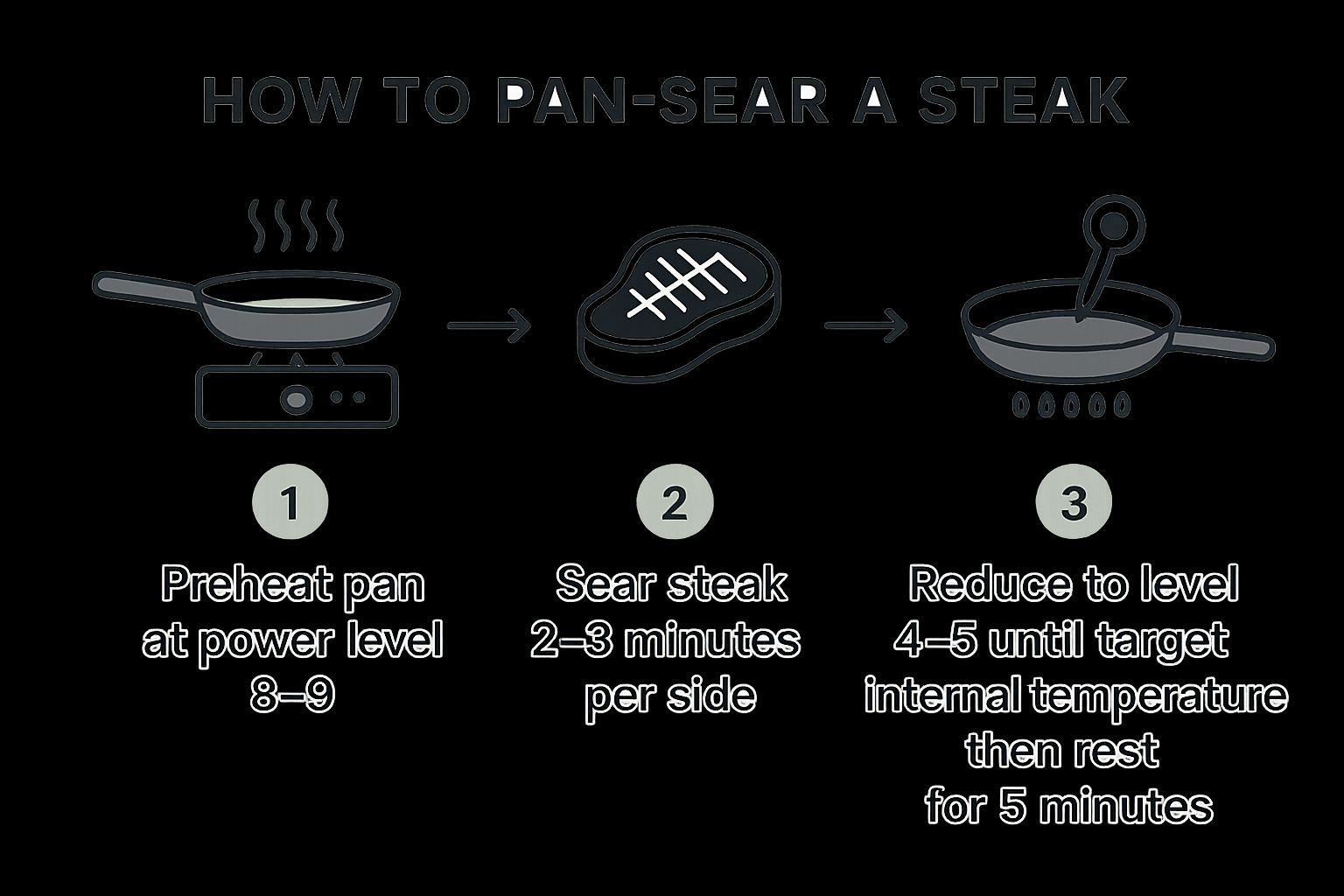 Perfect Induction Pan-Seared Steak