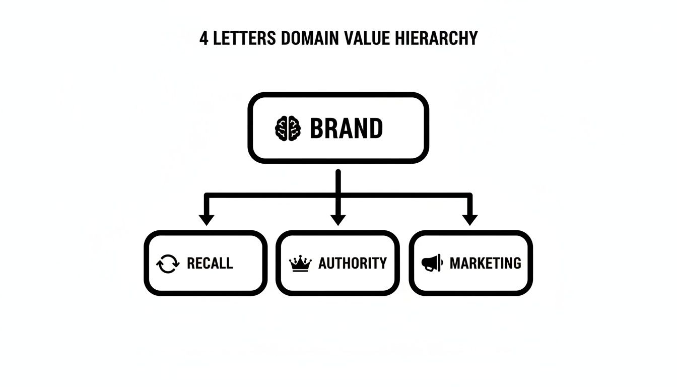 Your Guide to Finding and Valuing a 4 Letters Domain