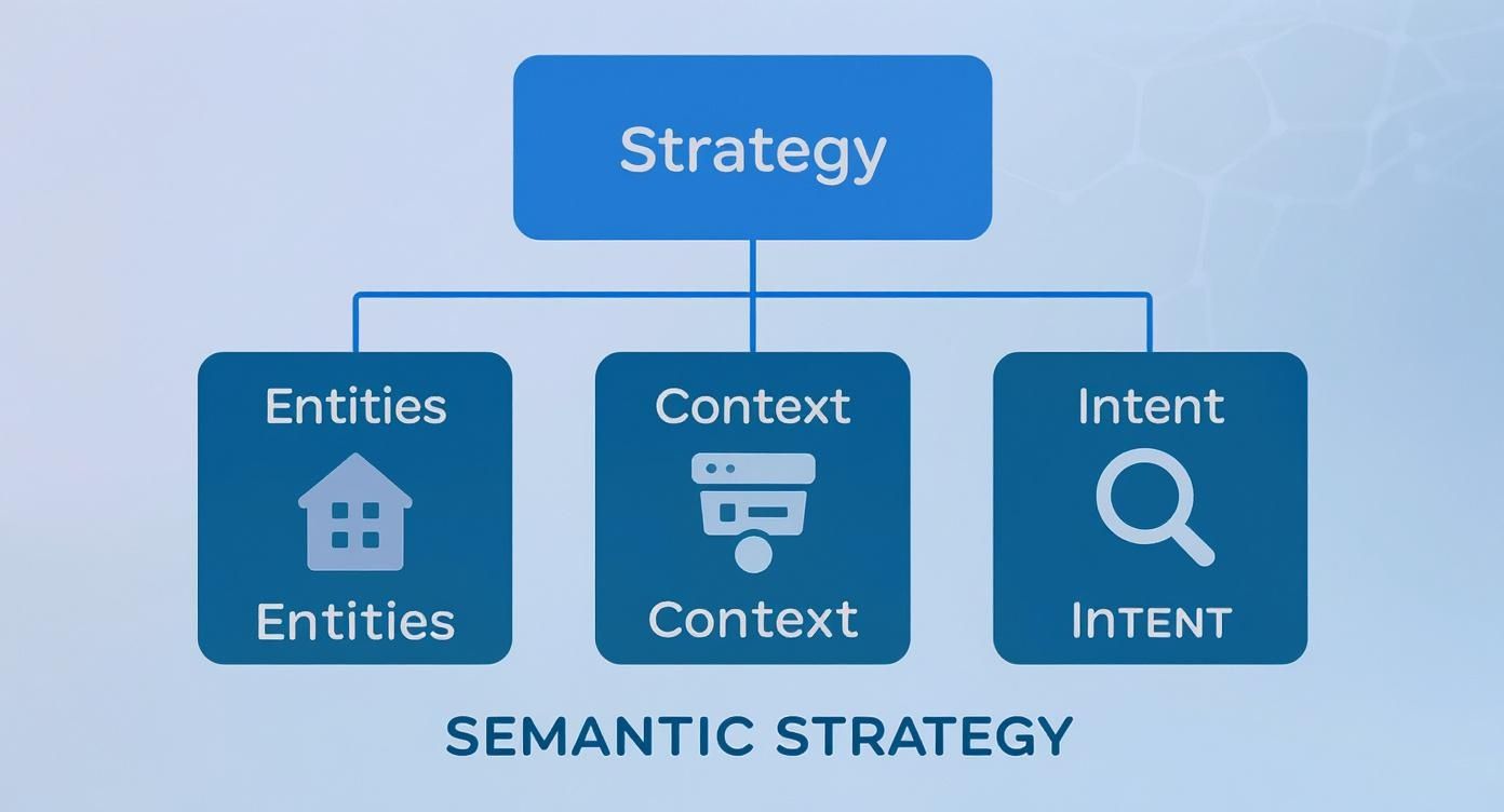 what is semantic SEO: unlock smarter, AI-driven rankings 3 Infographic about what is semantic seo