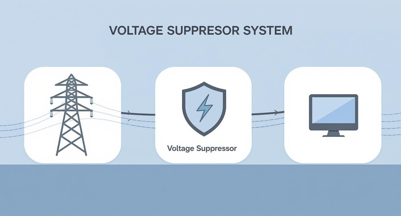 Infographic about supresor de voltaje