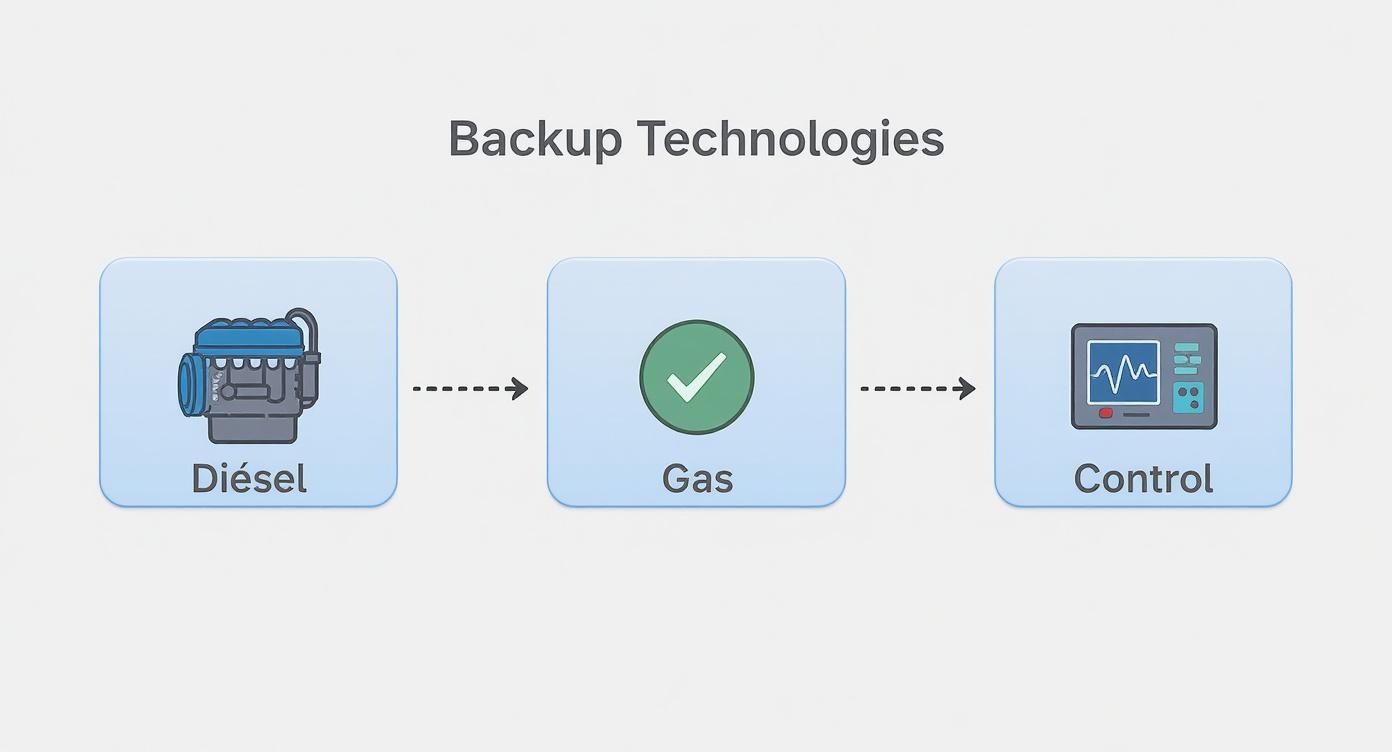 Infographic about plantas electricas de emergencia