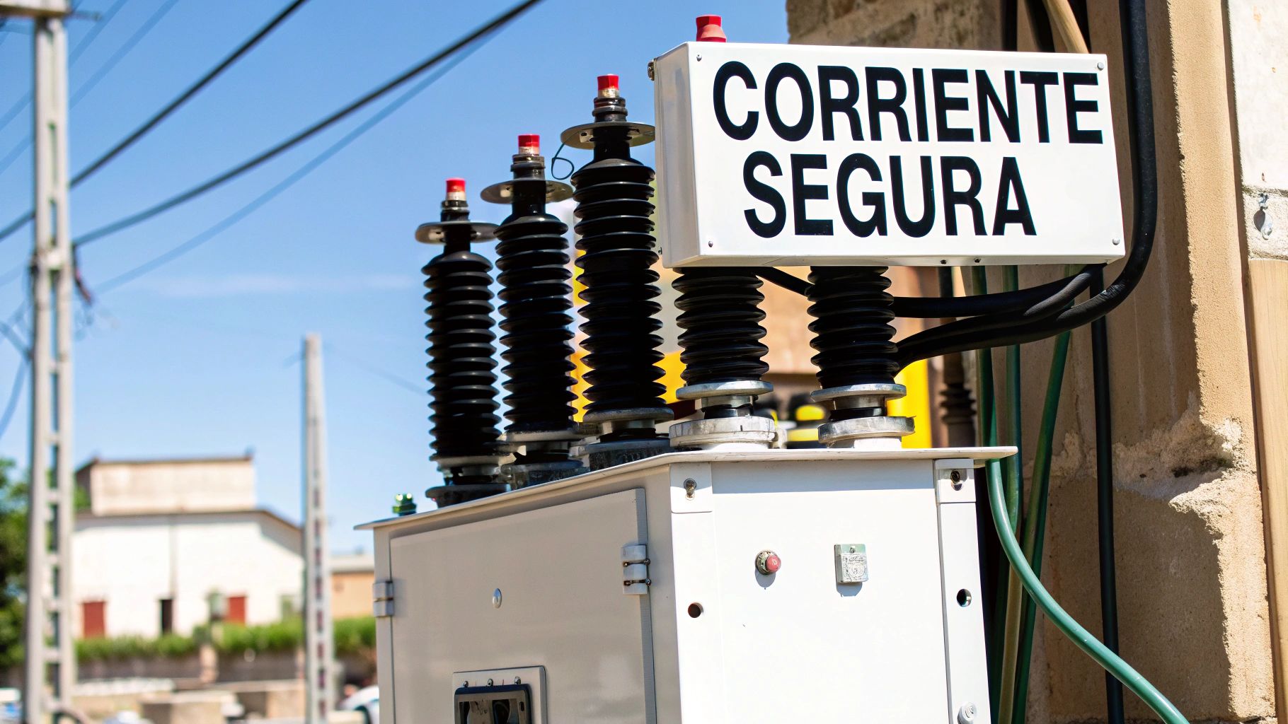 Diagrama ilustrativo de un transformador de corriente en un sistema eléctrico.