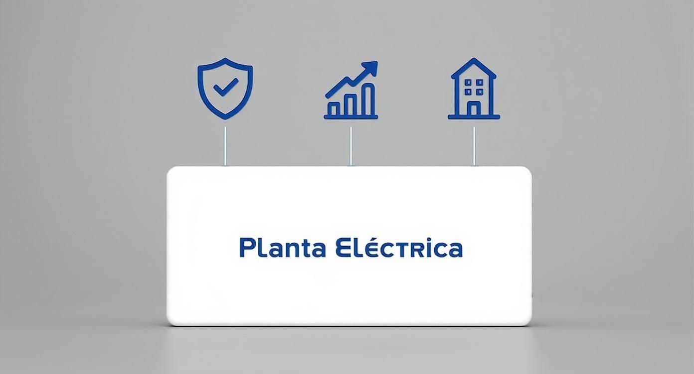 Infographic about planta electrica mexico