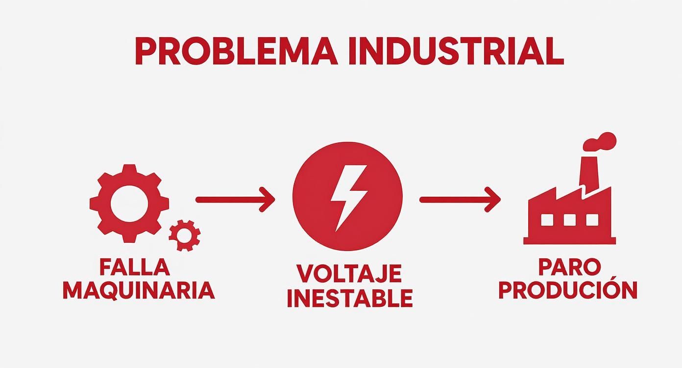 Infographic about reguladores de voltaje tipos