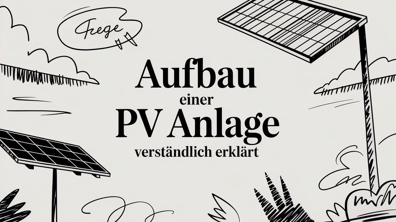 Aufbau einer PV Anlage verständlich erklärt
