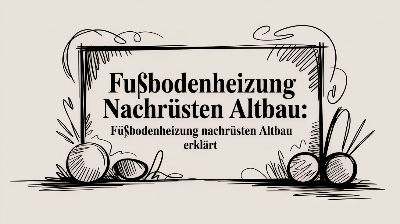 Fußbodenheizung nachrüsten Altbau: fußbodenheizung nachrüsten altbau erklärt