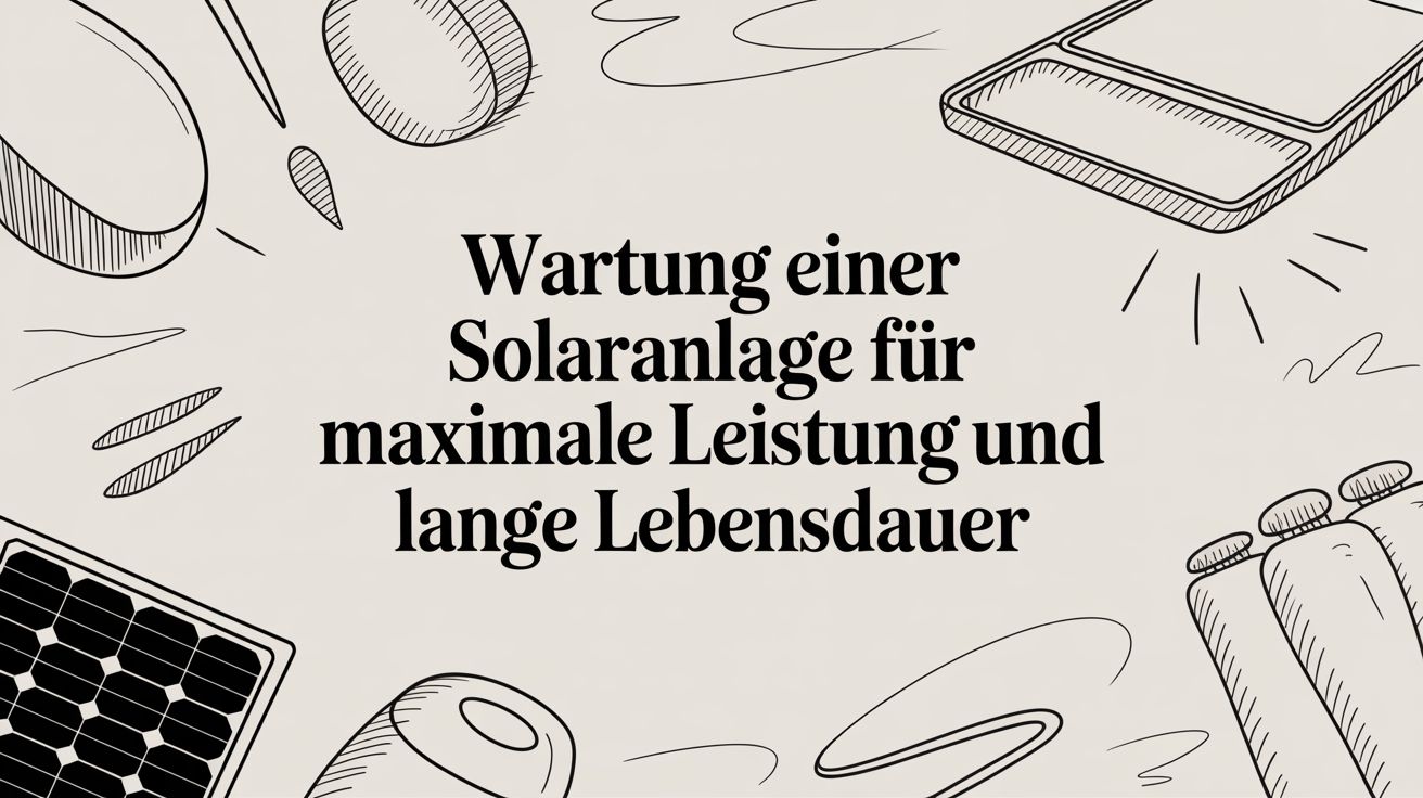 Wartung einer Solaranlage für maximale Leistung und lange Lebensdauer
