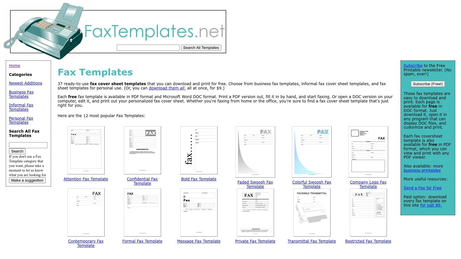 FaxTemplates.net