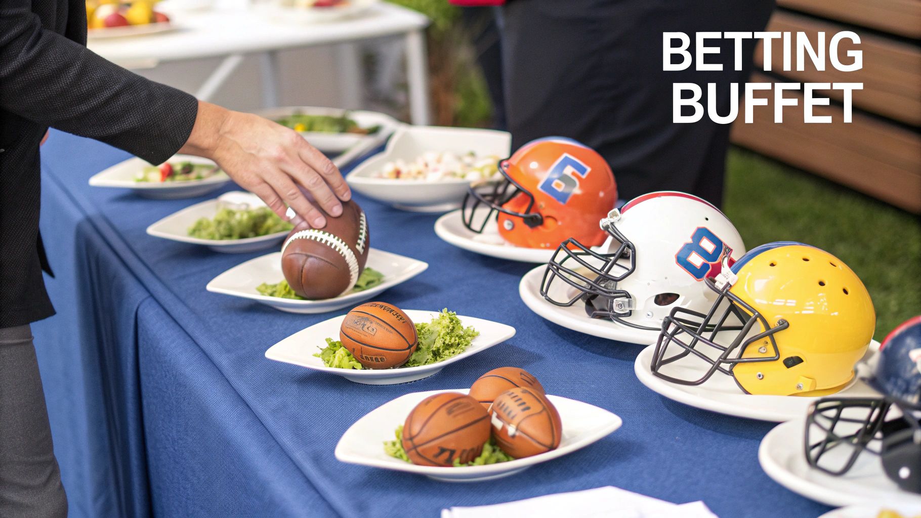 Woman analysing sports betting odds on a laptop