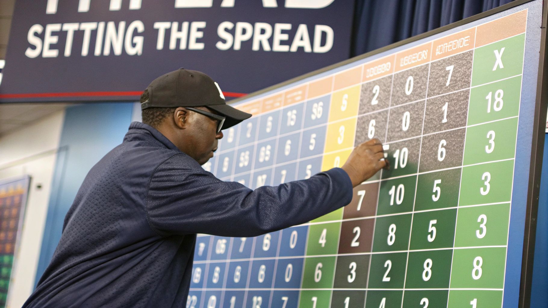 Woman looking at a sports betting app on her phone
