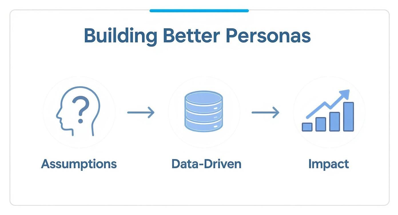 Infographic about how to create buyer personas