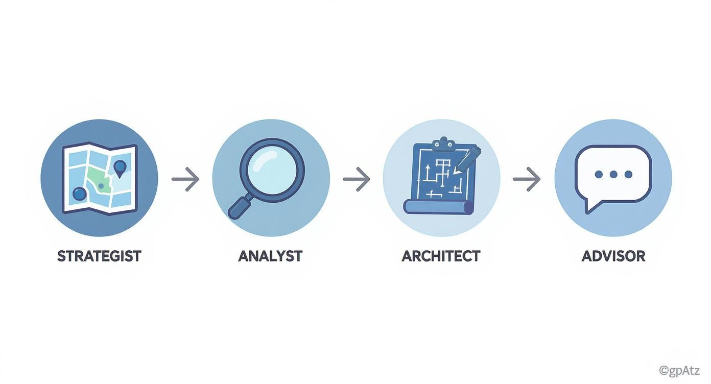 Infographic about what does a marketing consultant do