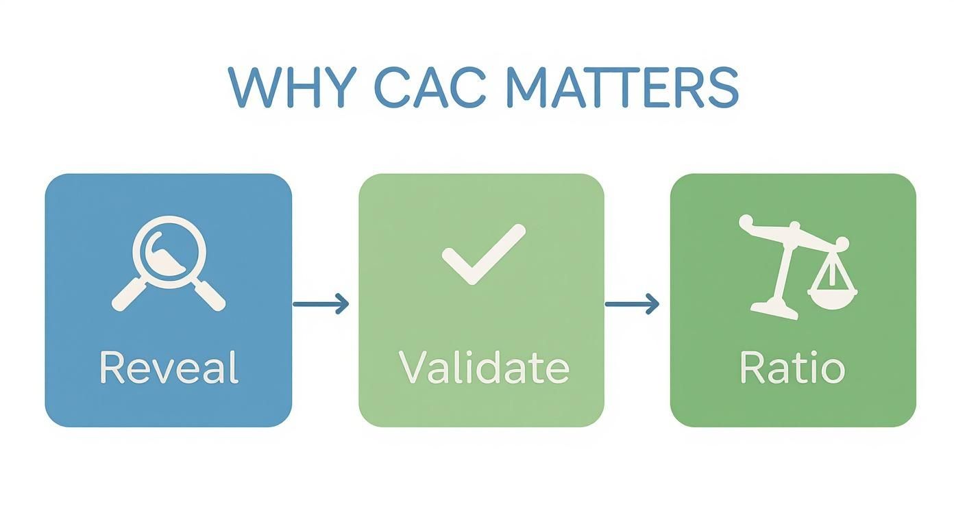 Infographic about customer acquisition cost calculator