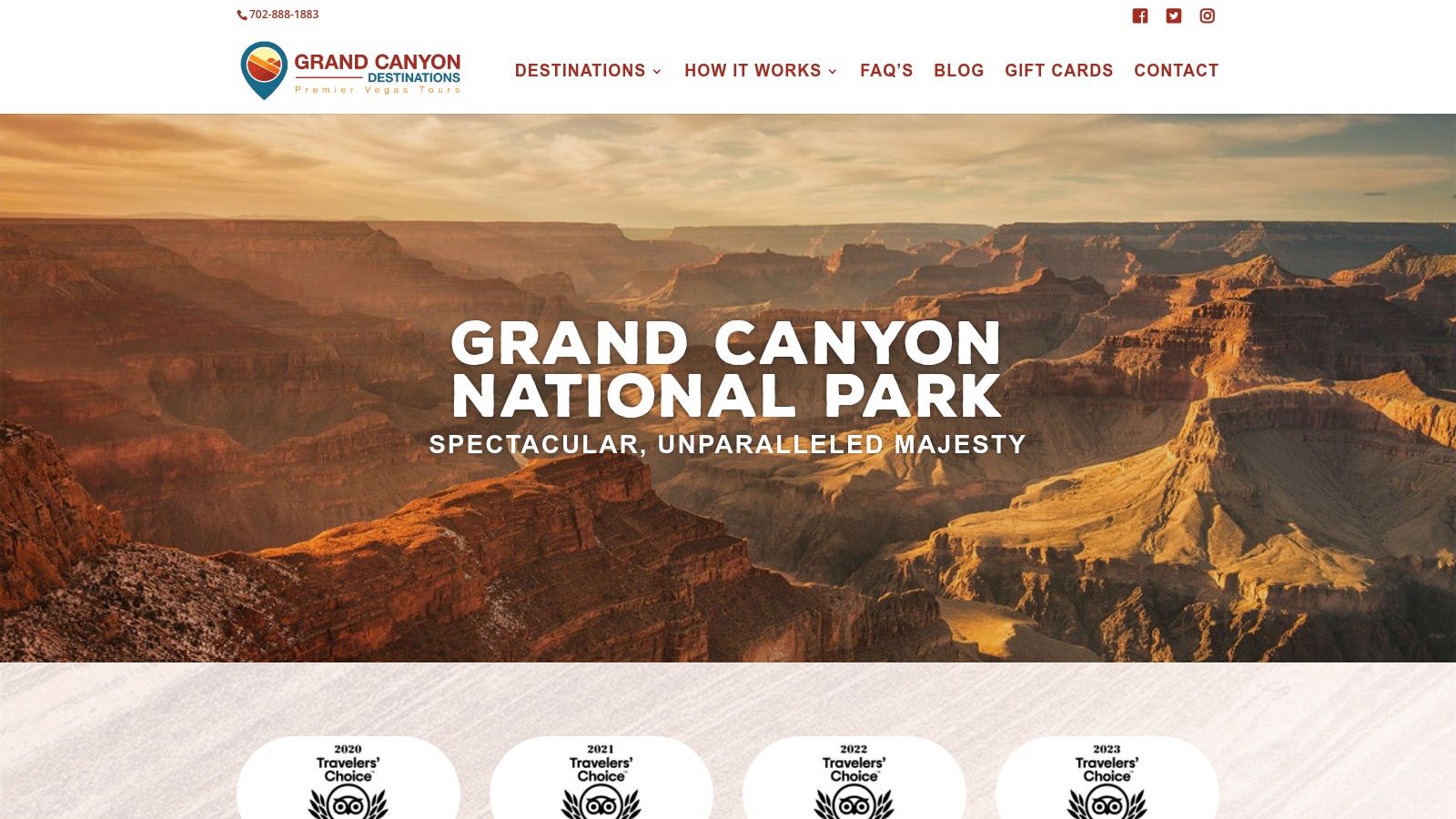 Grand Canyon Destinations West Rim Tours