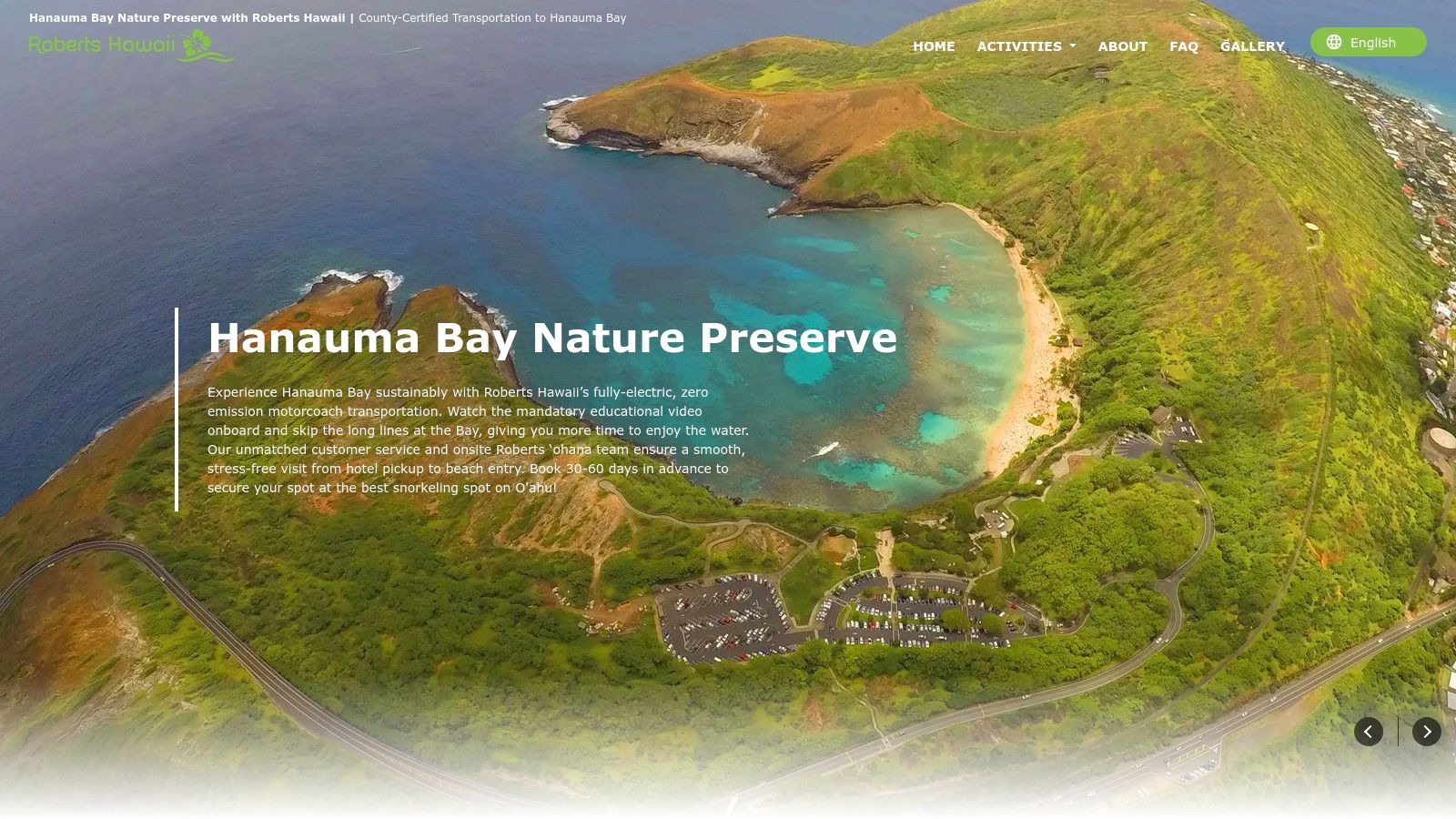Roberts Hawai‘i — Hanauma Bay Admission + Transportation