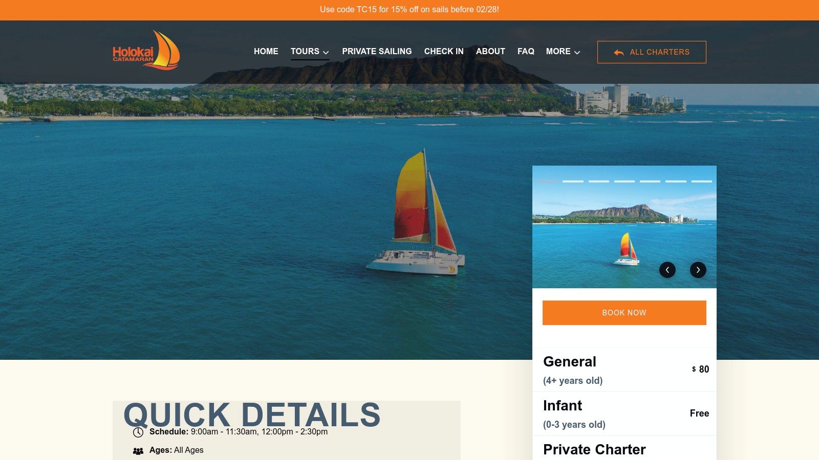 Holokai Catamaran – Turtle Canyon Adventure Sail