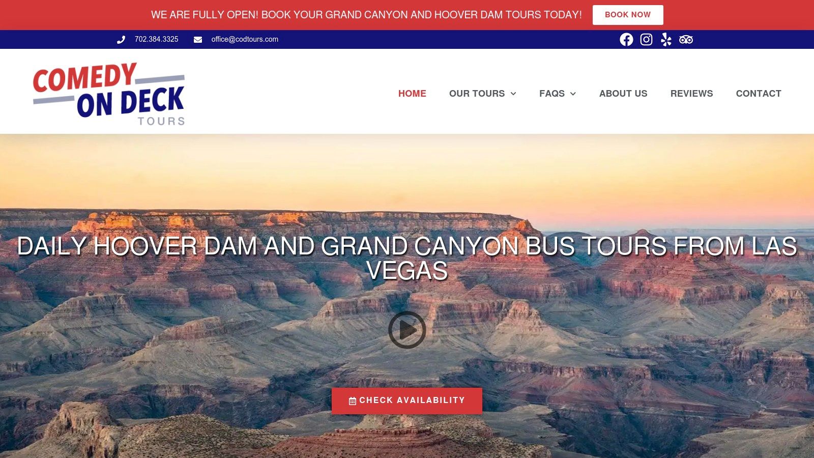 Comedy On Deck Tour Bus