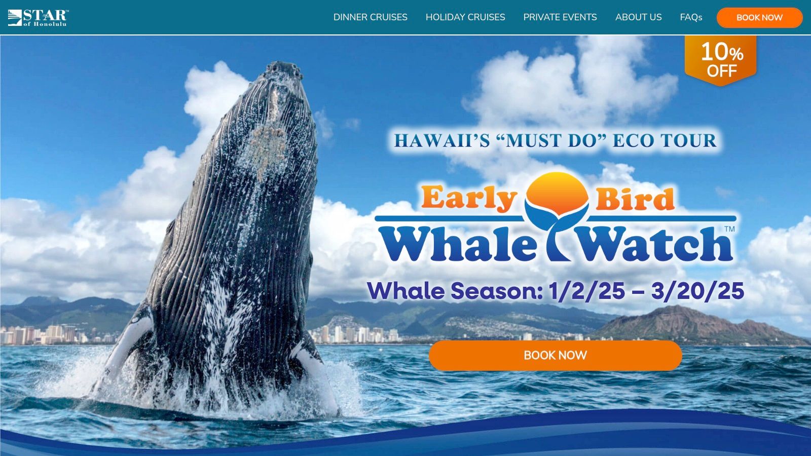 Star of Honolulu – Early Bird Whale Watch