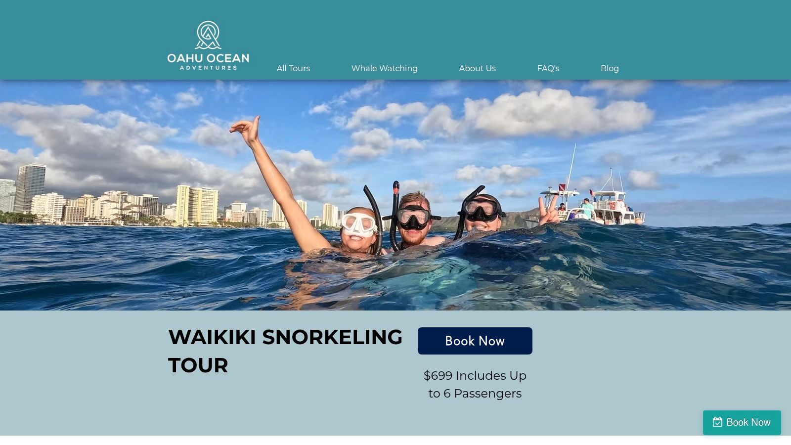 O‘ahu Ocean Adventures — Private Waikīkī Snorkel Boat