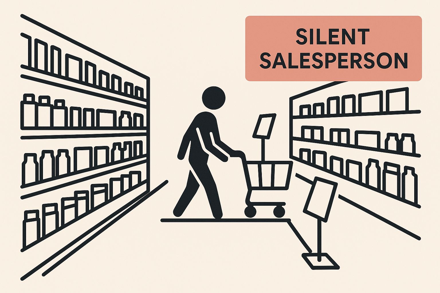 Infographic about display stands for retail