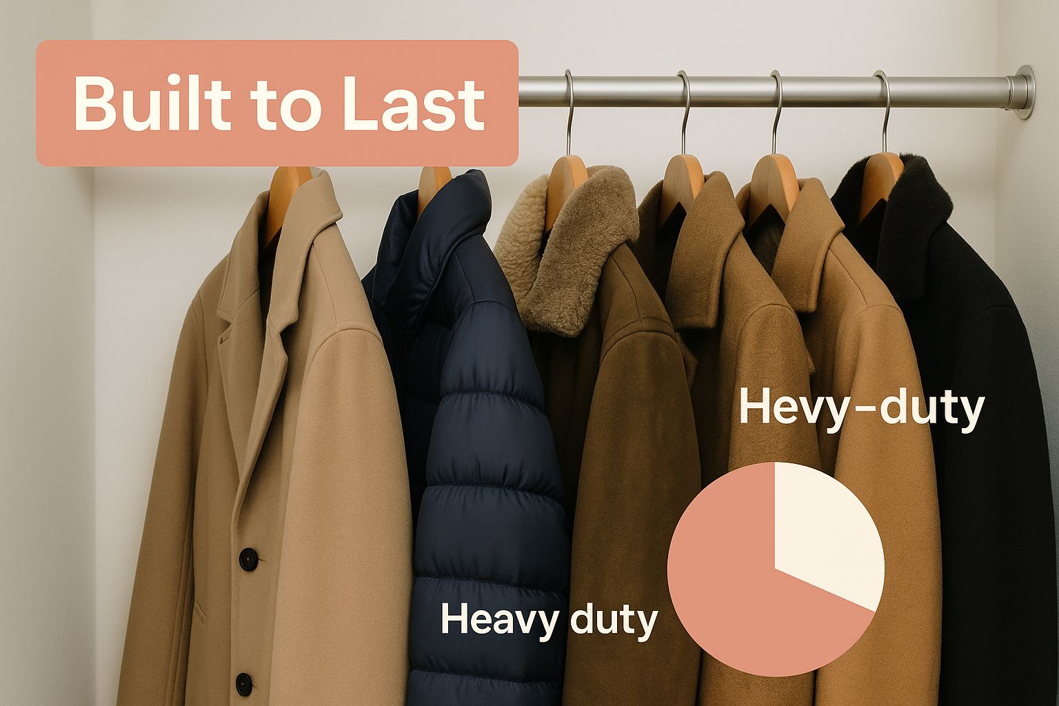 Infographic about heavy duty wardrobe rail