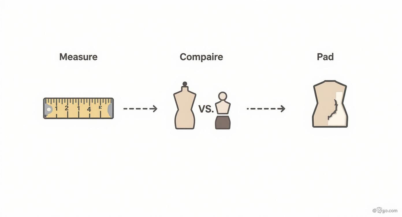 Infographic about dressmakers form adjustable