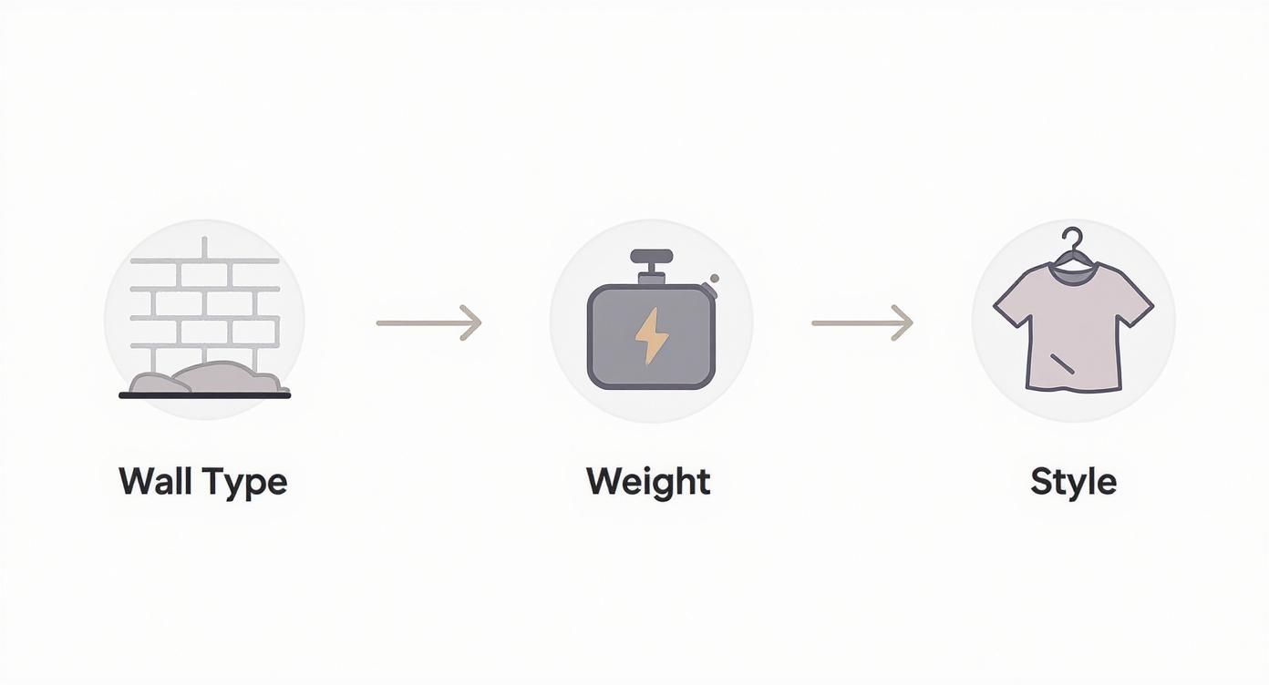 Infographic about clothes rack wall