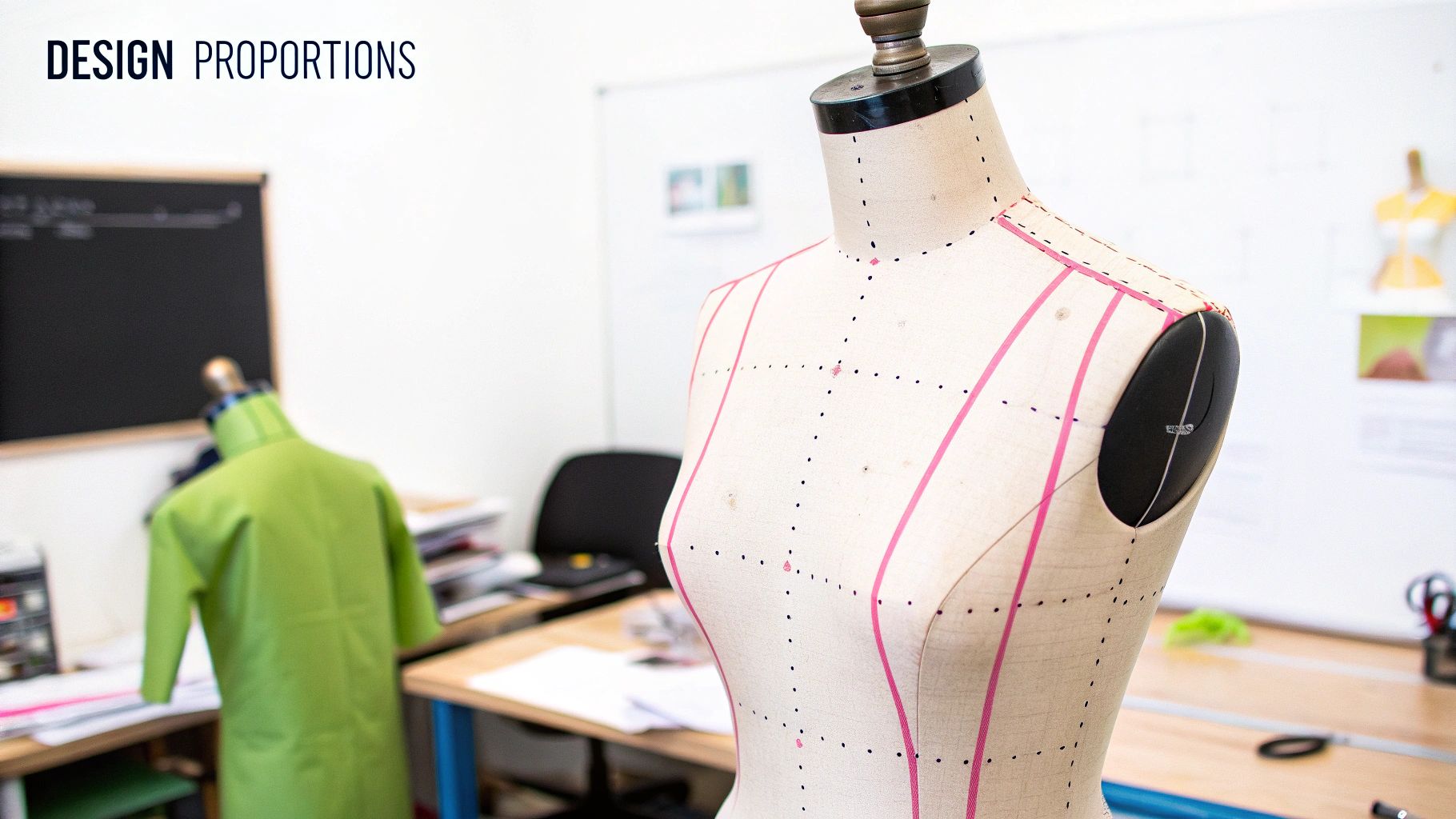 A detailed shot of a half scale mannequin torso displaying a piece of jewellery.