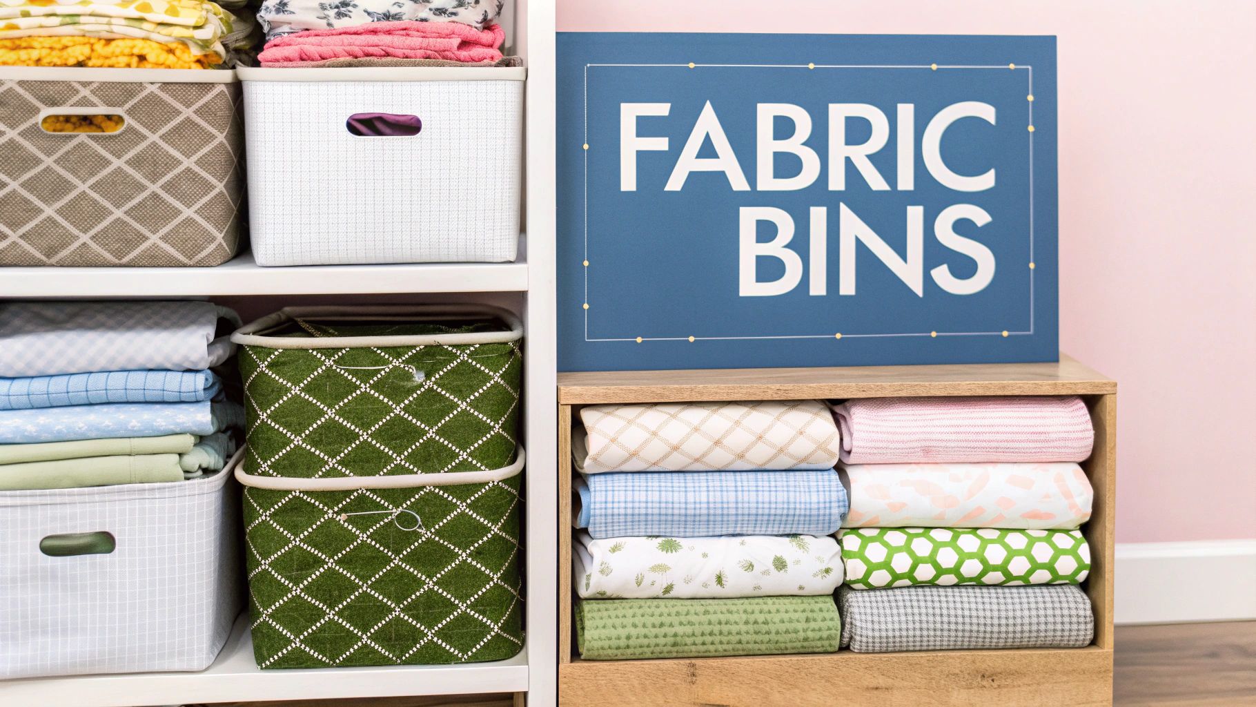 Fabric Storage Cubes and Bins