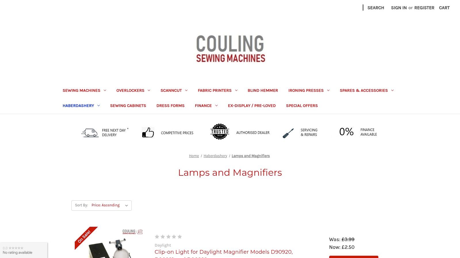 Couling Sewing Machines