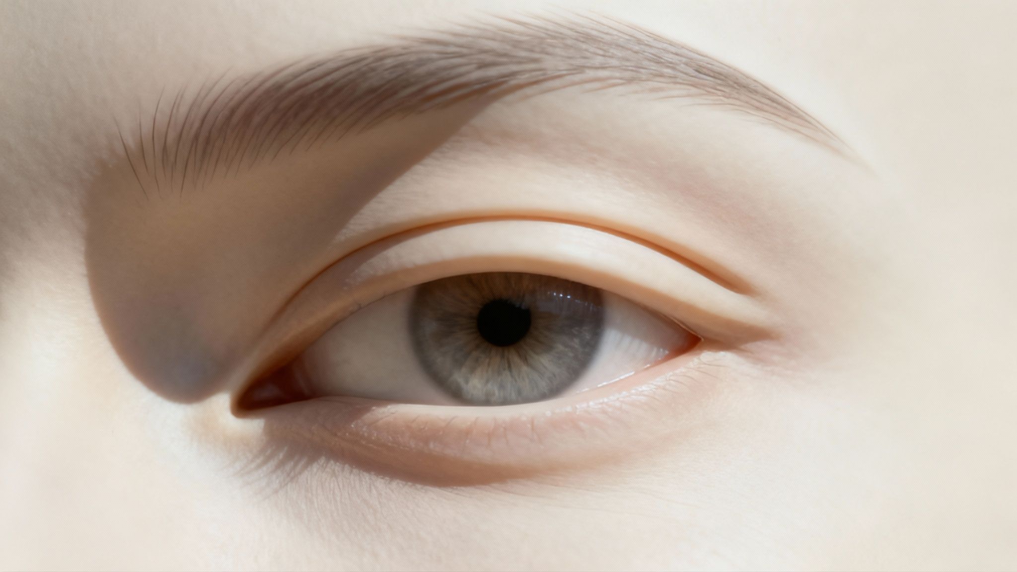 Kobieta z głęboko osadzonymi oczami