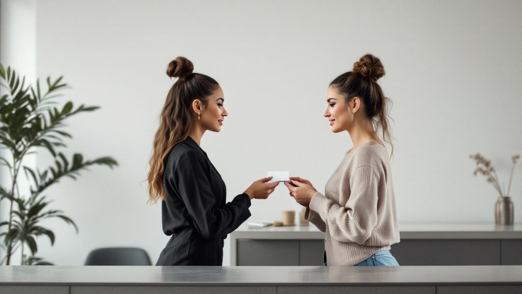 Kobieta nagrywająca telefonem, jak robi makijaż