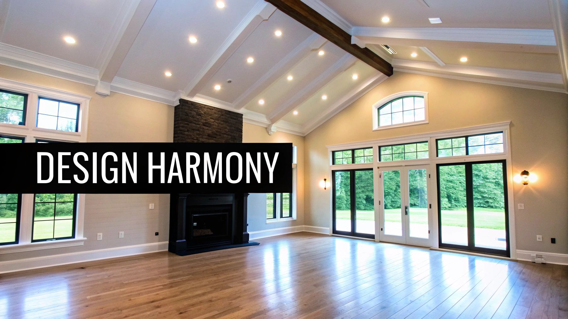 Elegant beams in a Nashville great room