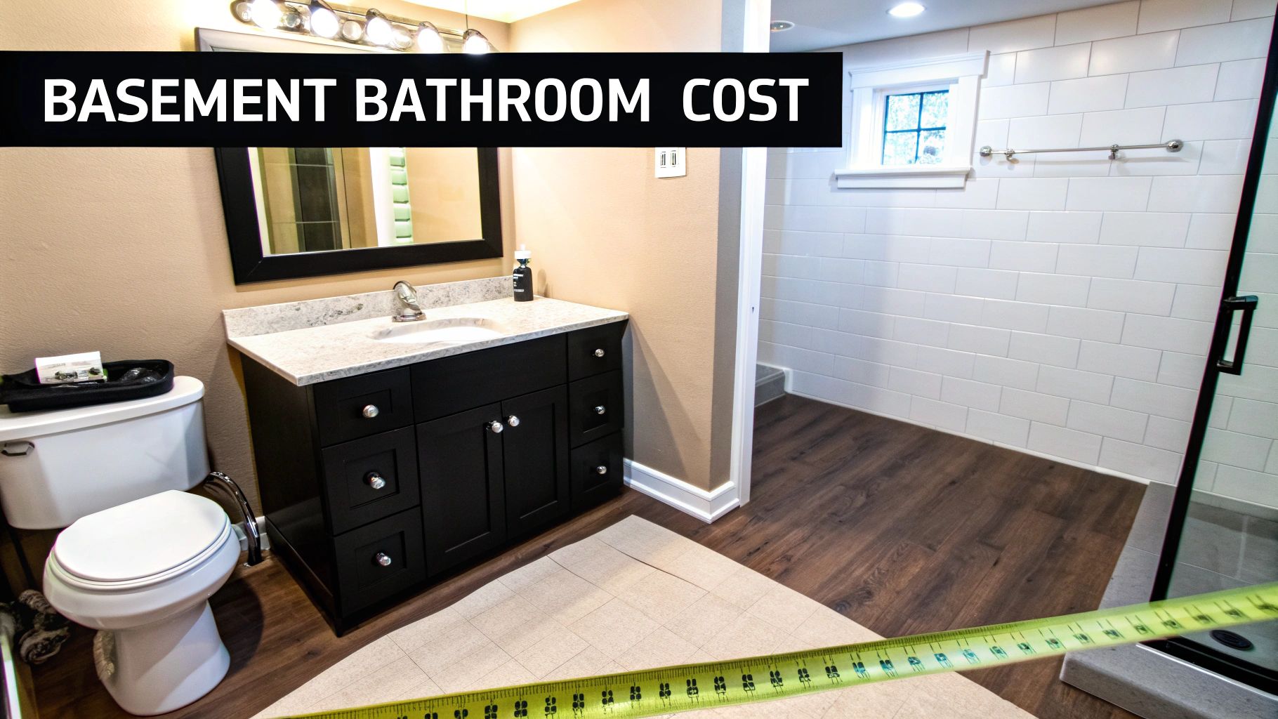 Basement Bathroom Cost: Luxury Design-Build Guide by CJMC Build Basement bathroom design preview